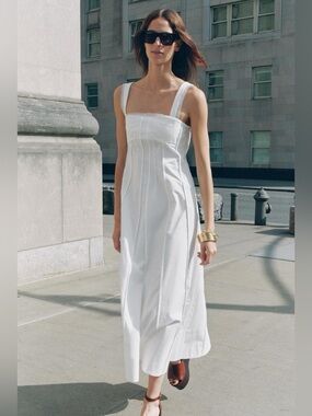zara asymmetric crochet dress ZARA NEW SS24 WOMAN SHORT CROCHET ASYMMETRIC DRESS STRAW 5070/015-XS-S